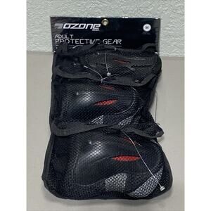 Ozone 500 Adult Protective Gear MEDIUM M Wrist Guards‎ Elbow Pads And Knee Pads
